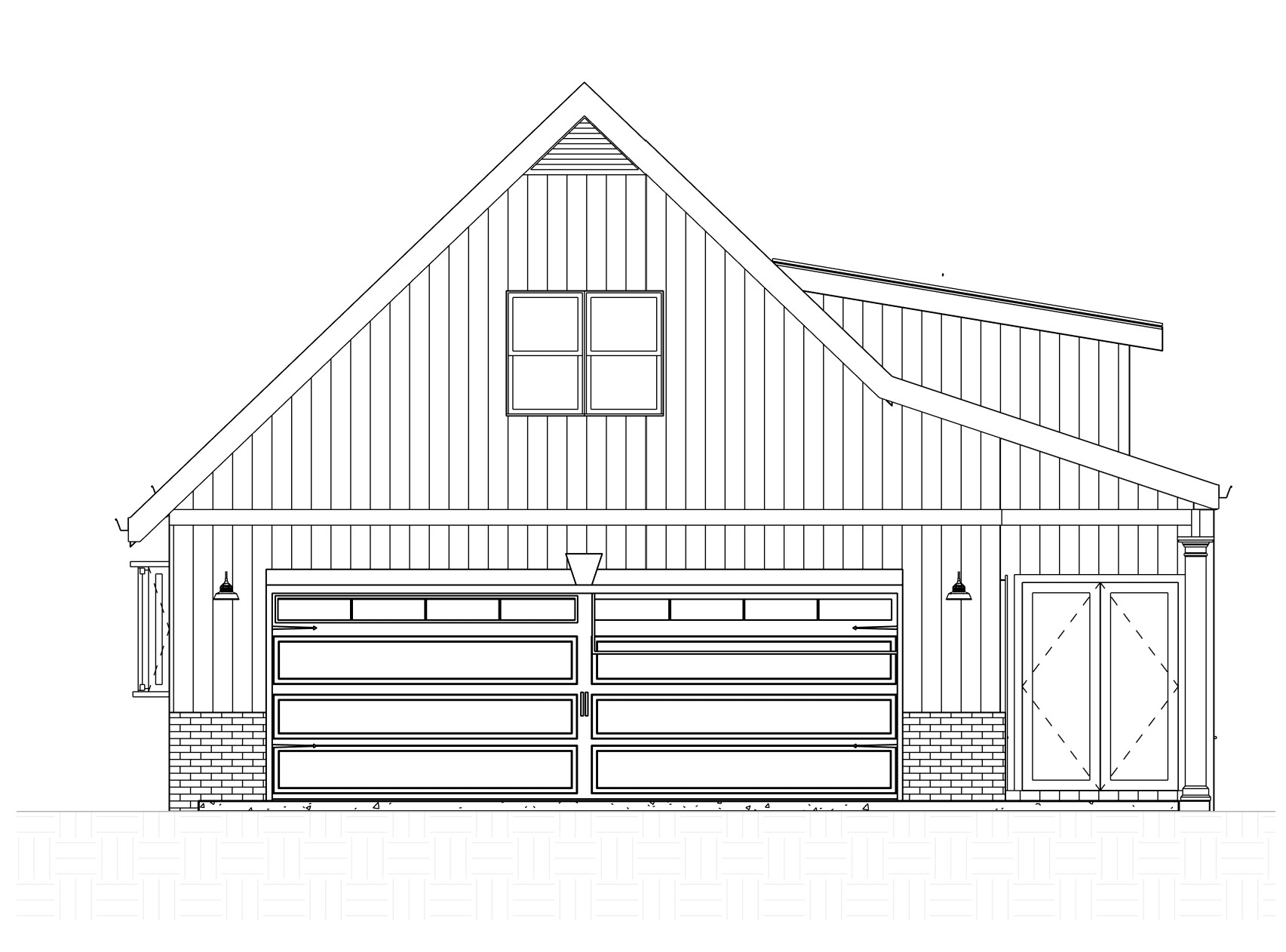 Ball Ground ADU side elevation